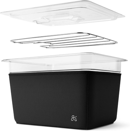 Sous vide container with - vide,
